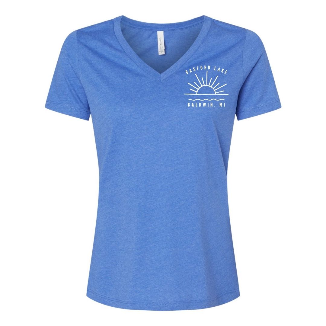 Sunset Womens V-Neck
