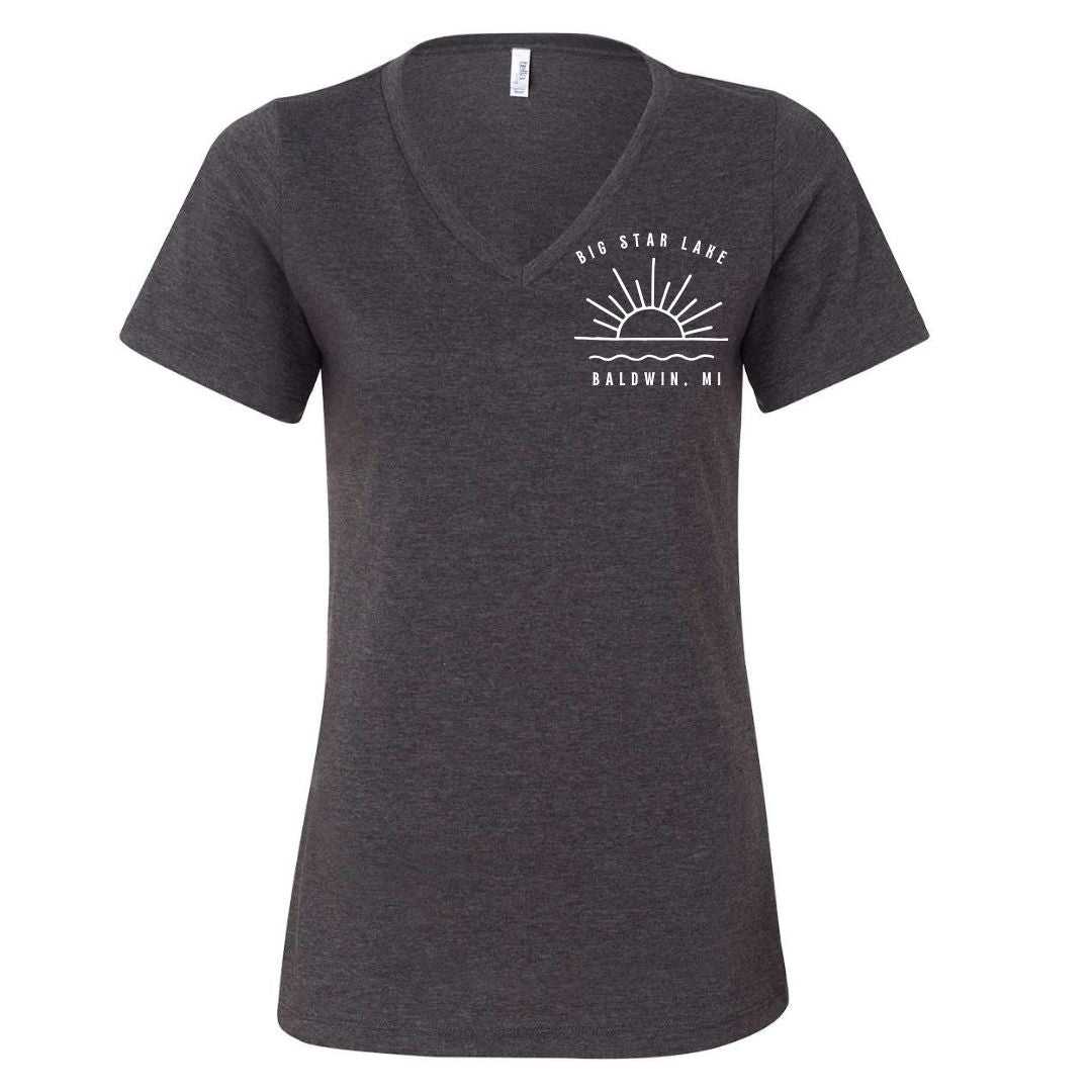 Sunset Womens V-Neck