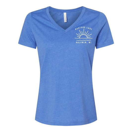 Sunset Womens V-Neck