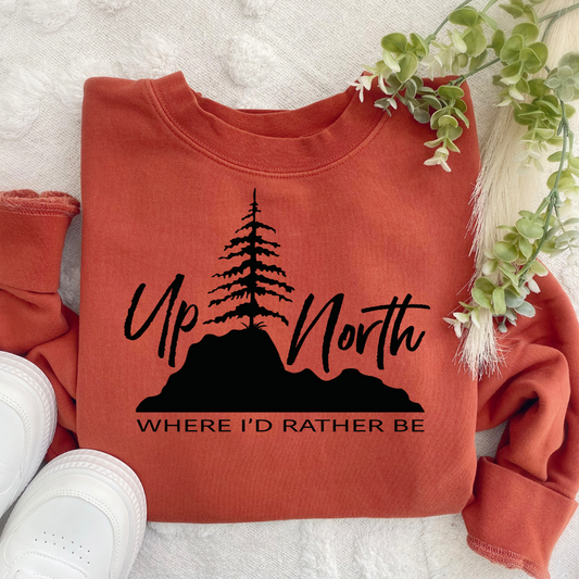 Rather Be Up North Crewneck